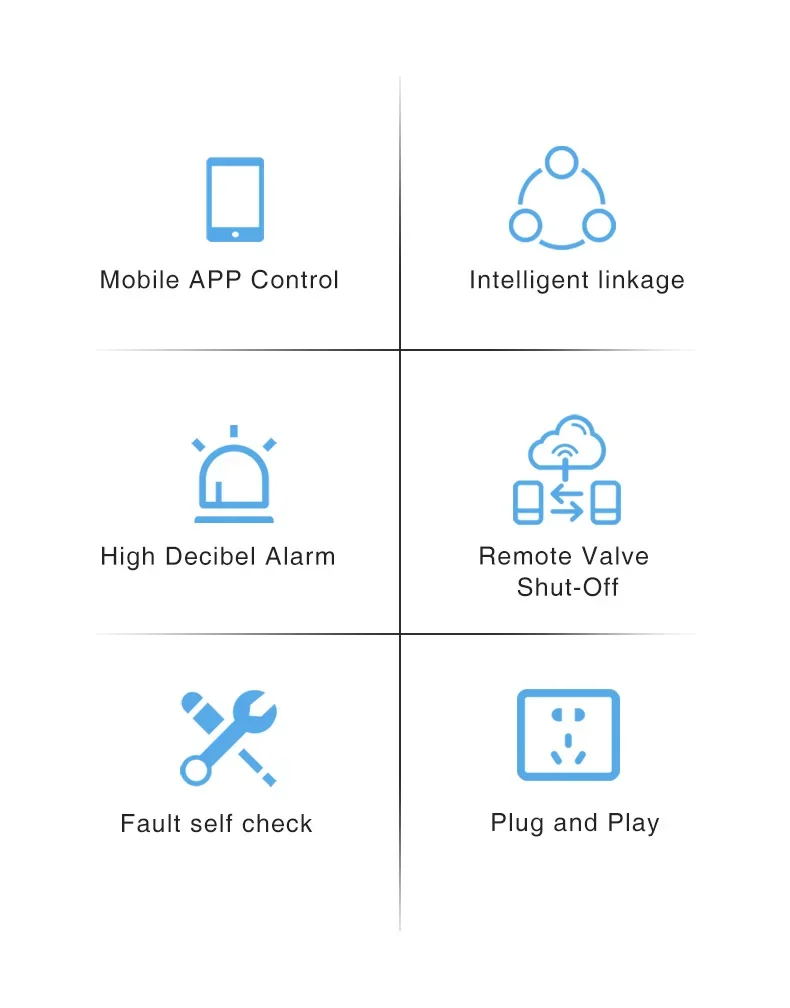 Smart Gas Monitoring, Real-Time Detection, Safeguard Your Home, Tuya Zigbee Gas Detector, Compatible With Alexa And Google Home.