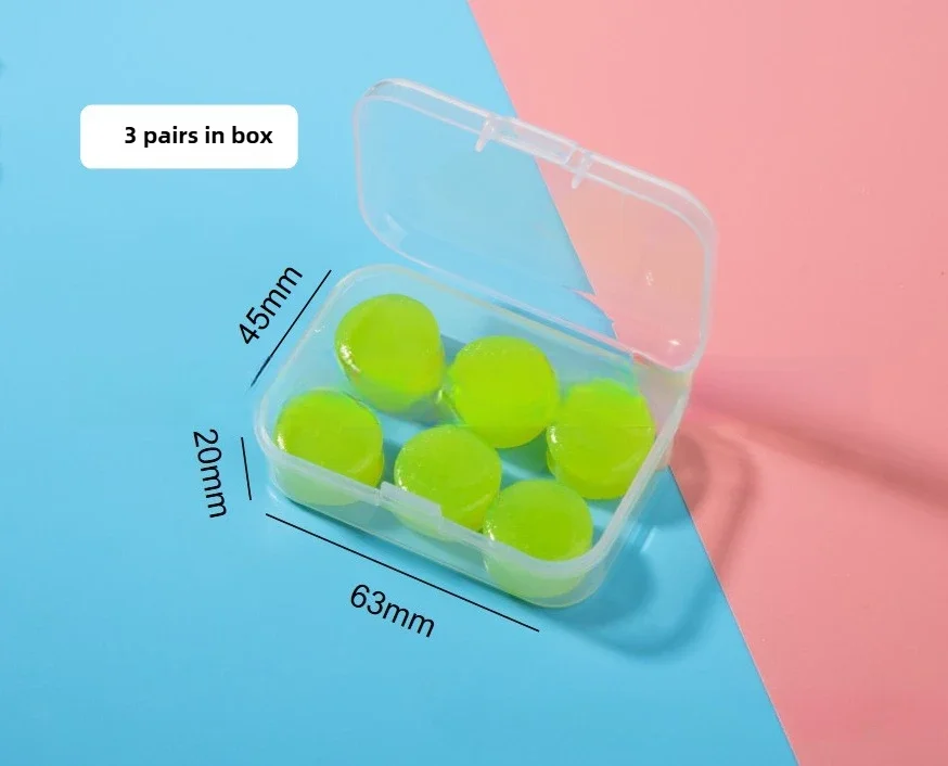 Upgraded silicone earplugs 2.5g swimming waterproof noise-reducing sleep 2 pieces 6 pieces 12 pieces