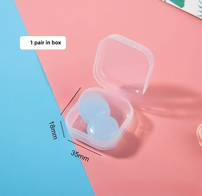 Upgraded silicone earplugs 2.5g swimming waterproof noise-reducing sleep 2 pieces 6 pieces 12 pieces