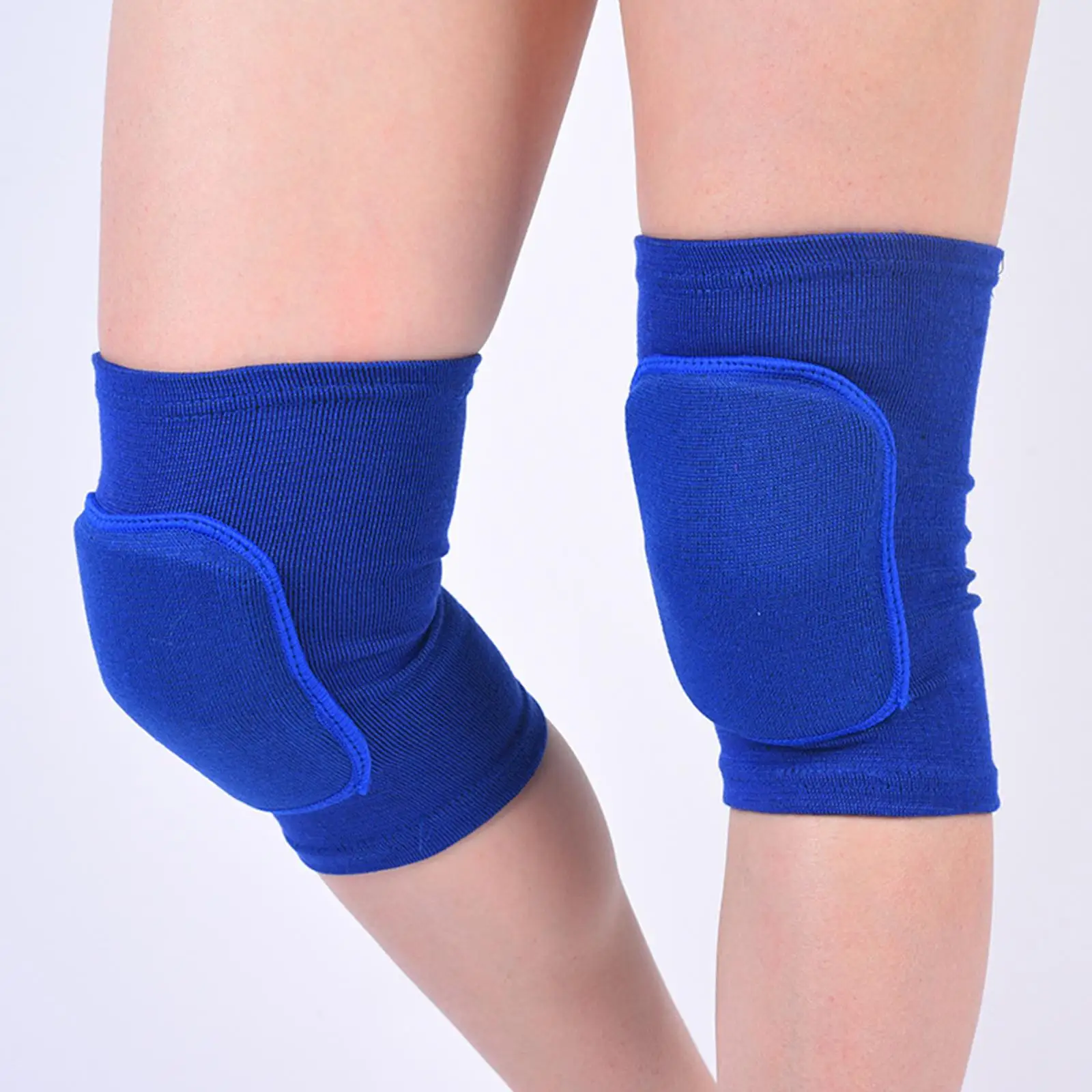 1 Pair Sports Compression Knee Pads Elastic Knee Protector Thickened Sponge Knees Brace Support For Dancing Workout Training