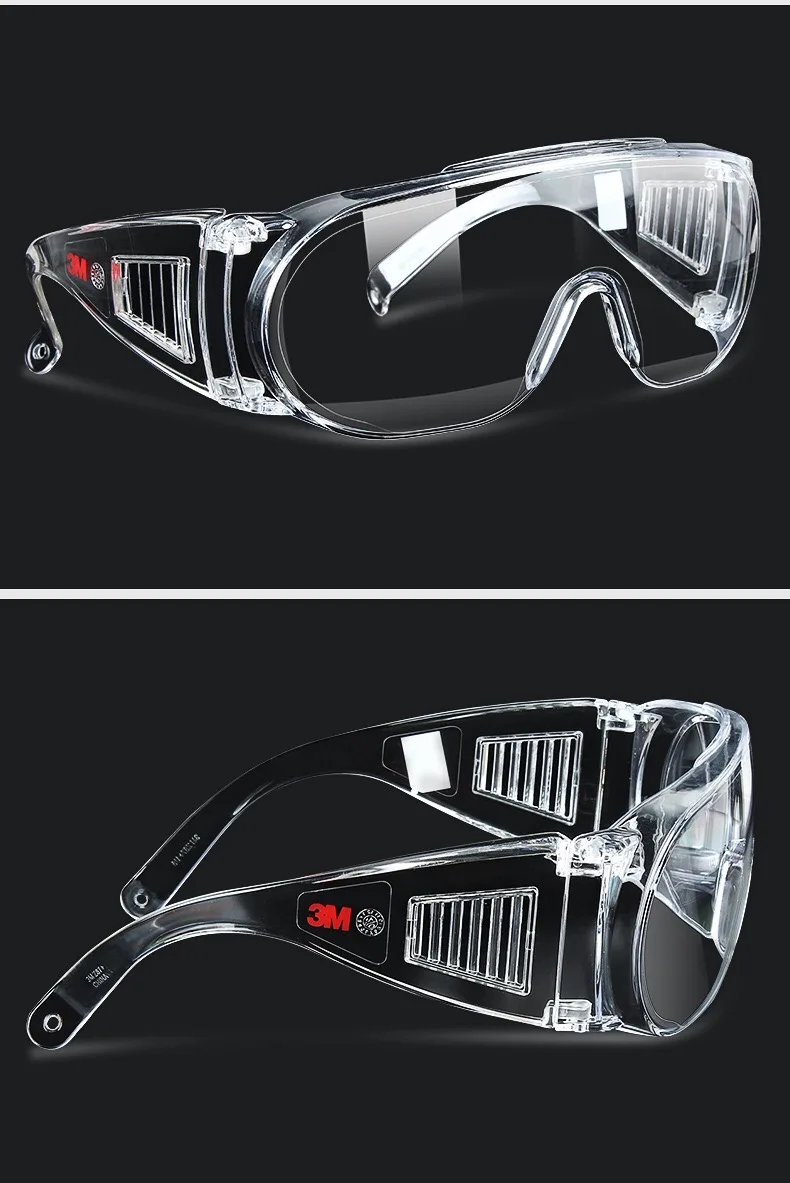 3M 1611HC Protective Glasses Genuine Security Safety Glasses Anti-Shock Anti-Scratch Flat Light Goggles