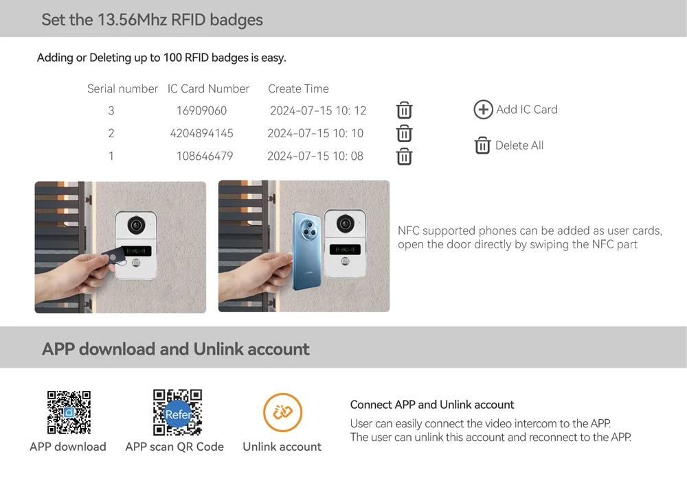 HD 1080P 2 Wire 7/10inch Touch Monitor WiFi Intercom Door Bell Video Intercom System For Home Doorphone Tuya Smart Life APP