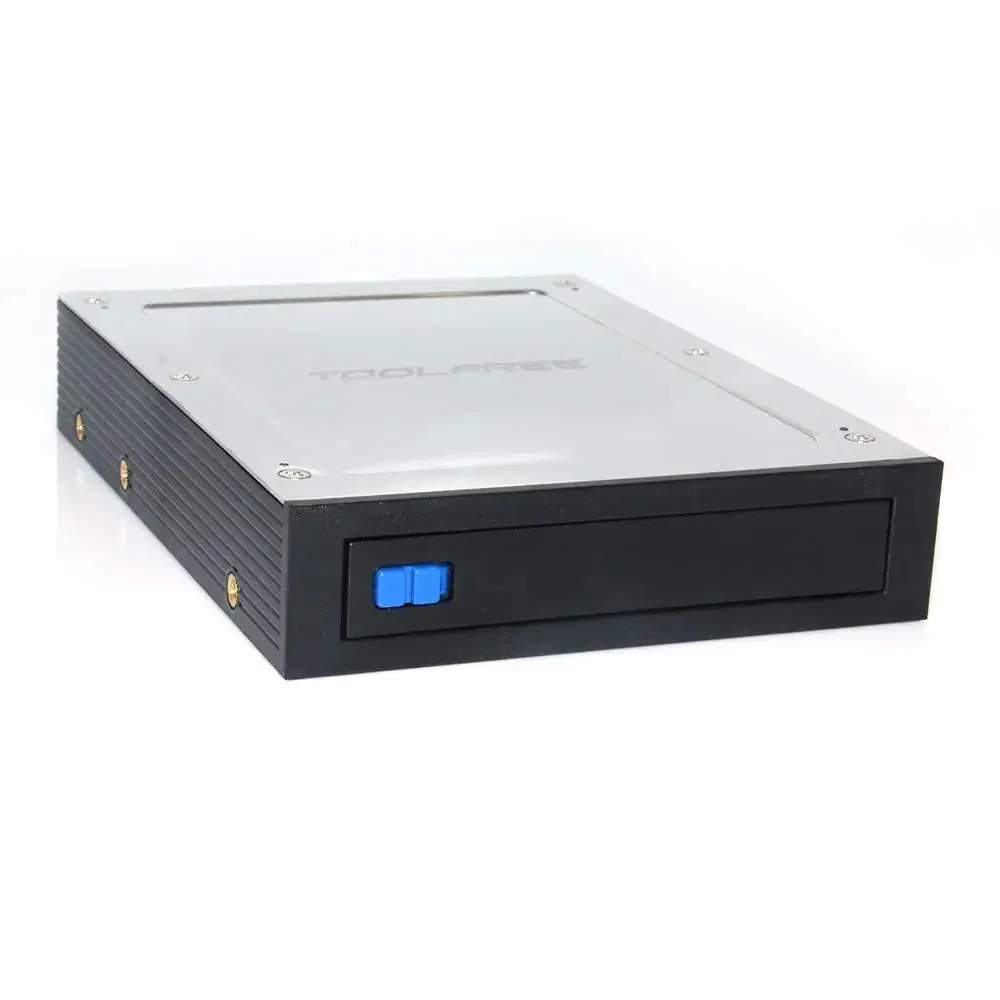 2.5 Inch To 3.5 Inch Internal Floppy Bay SATA III 6Gbps Tray-LESS Mobile Rack for 2.5" HDD SSD Hard Drive Backplane Enclosure