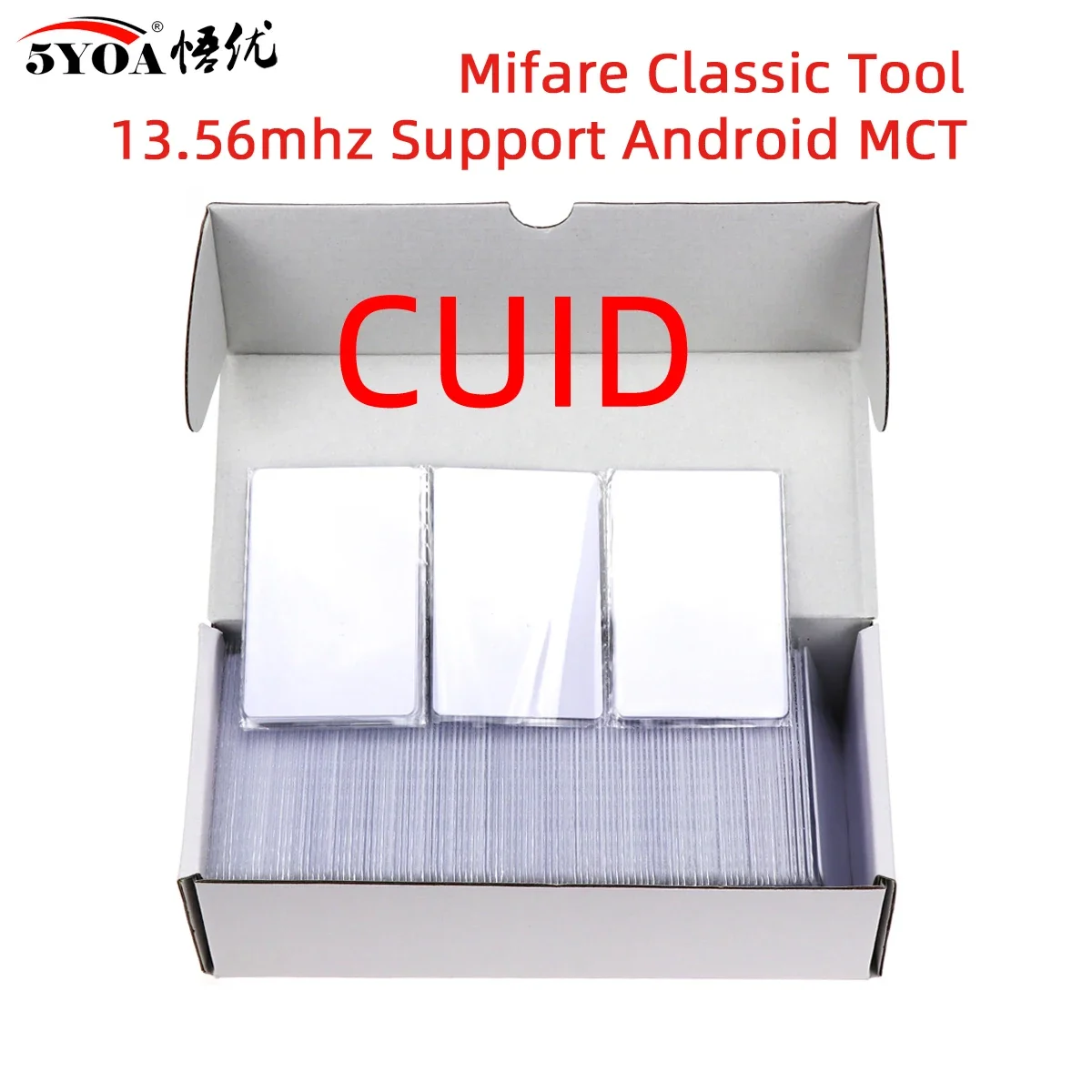 5YOA 100pcs/lot CUID Card RFID Gen2 Smart Chip Android App MCT Modify UID Block 0 Changeable Rewritable Copy 13.56Mhz IC