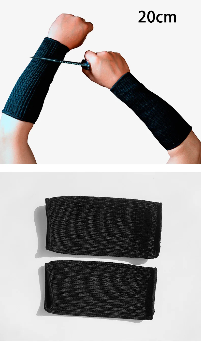 1/Pair Anti-Cut Arm Sleeves Hand Protector Cut Resistant Armband Stainless Steel Wire For Repair Carry Woodwood Factory Safety