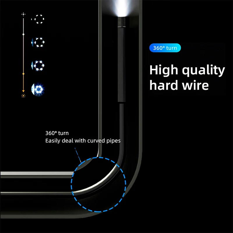 Type-c Android USB Endoscope Camera 7.0mm Soft Cable PC Android Phone Endoscope Pipe Type C Endoscope Inspection Mini Camera