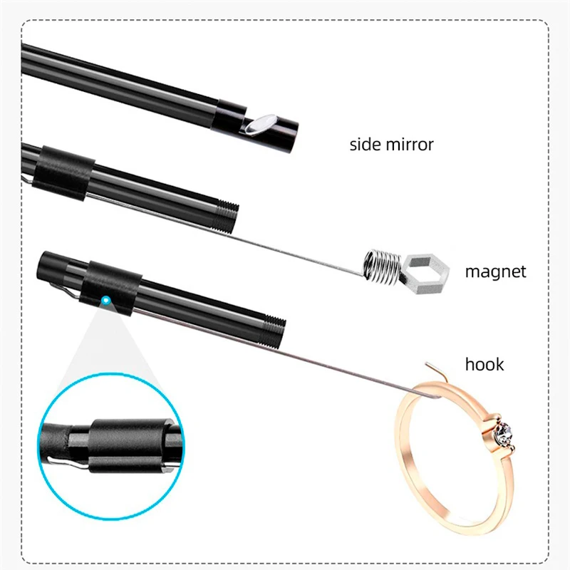 Type-c Android USB Endoscope Camera 7.0mm Soft Cable PC Android Phone Endoscope Pipe Type C Endoscope Inspection Mini Camera