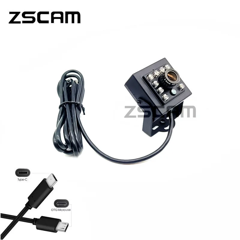 Night Vision USB 2.0 OTG Micro USB Type-C Drive-Free 720P 1080P 940nm LED IR CCTV Security UVC Android Camera for Industrial Use