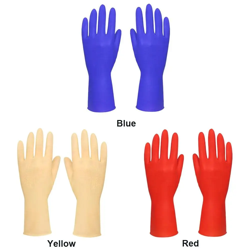 New Thickening 26CM Kids Work Gloves Rubber Red Yellow Blue Child Househeld Gloves Sleeveless Cleaning Gloves Washing Dishes