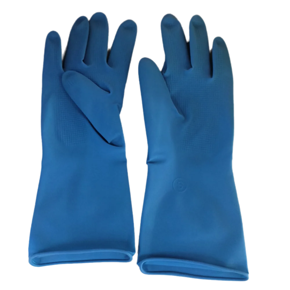 New Thickening 26CM Kids Work Gloves Rubber Red Yellow Blue Child Househeld Gloves Sleeveless Cleaning Gloves Washing Dishes