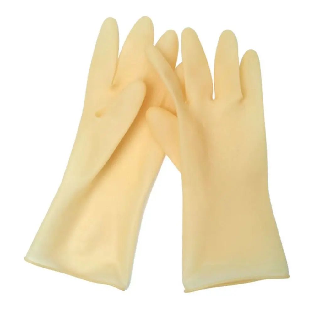 New Thickening 26CM Kids Work Gloves Rubber Red Yellow Blue Child Househeld Gloves Sleeveless Cleaning Gloves Washing Dishes