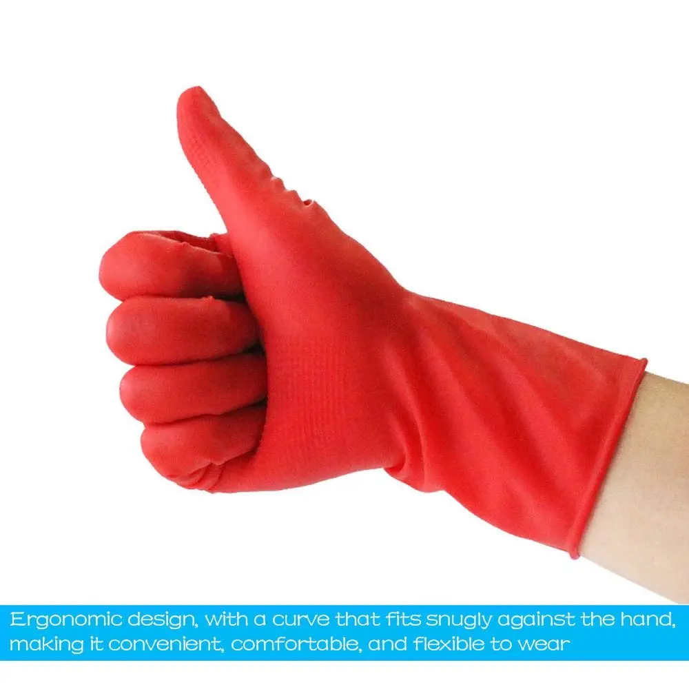 New Thickening 26CM Kids Work Gloves Rubber Red Yellow Blue Child Househeld Gloves Sleeveless Cleaning Gloves Washing Dishes