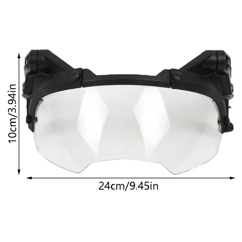 BOOIU Tactical Helmet Goggles Adjustable OP Goggles For FAST Helmet 90 Degree Detachable Hunting CS Games Protection Goggles