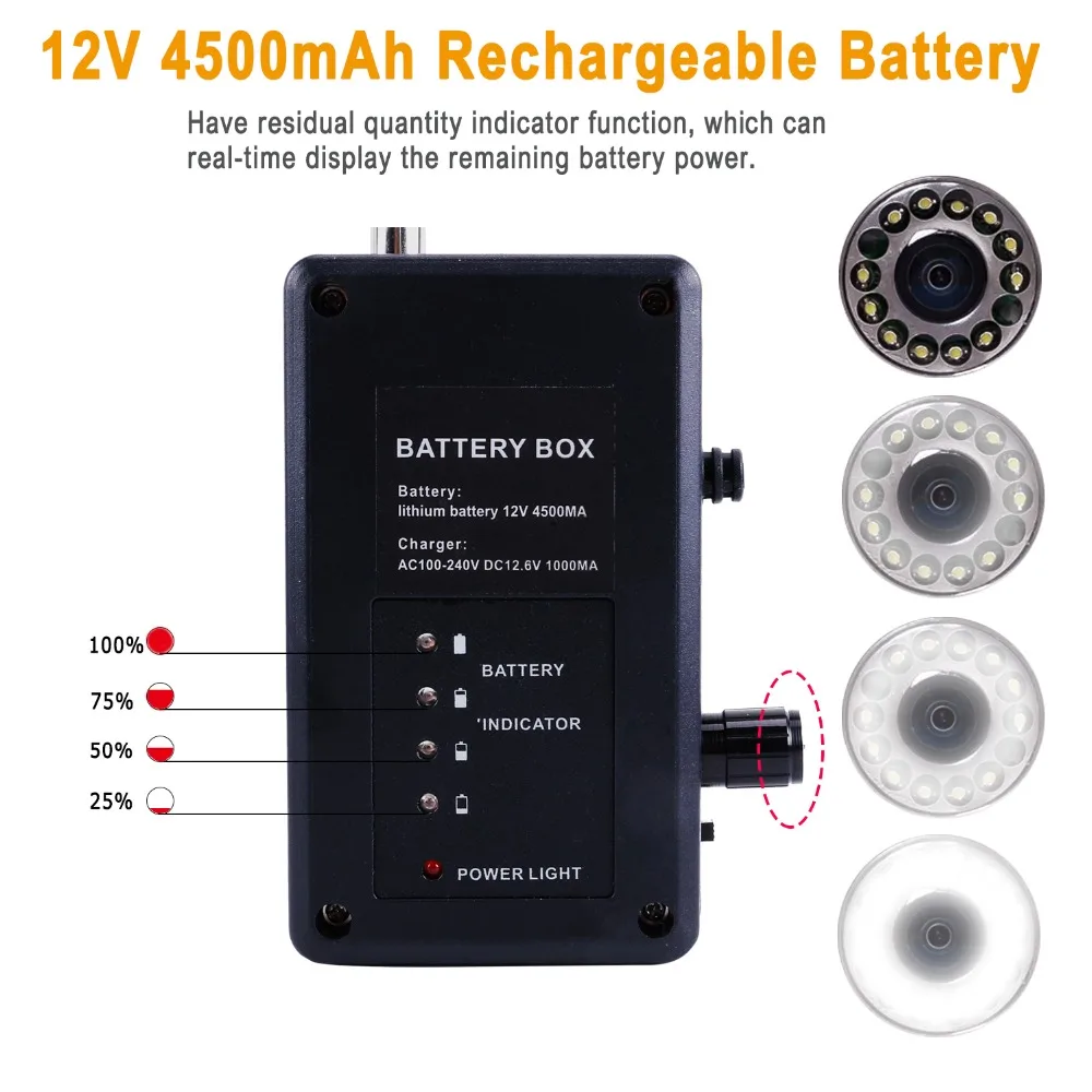 DVR/WiFi 20/30/50/100M Pipe Inspection Camera SYANSPAN 7"/9" Monitor HD 1000TVL Waterproof IP68 Drain Sewer Industrial Endoscope