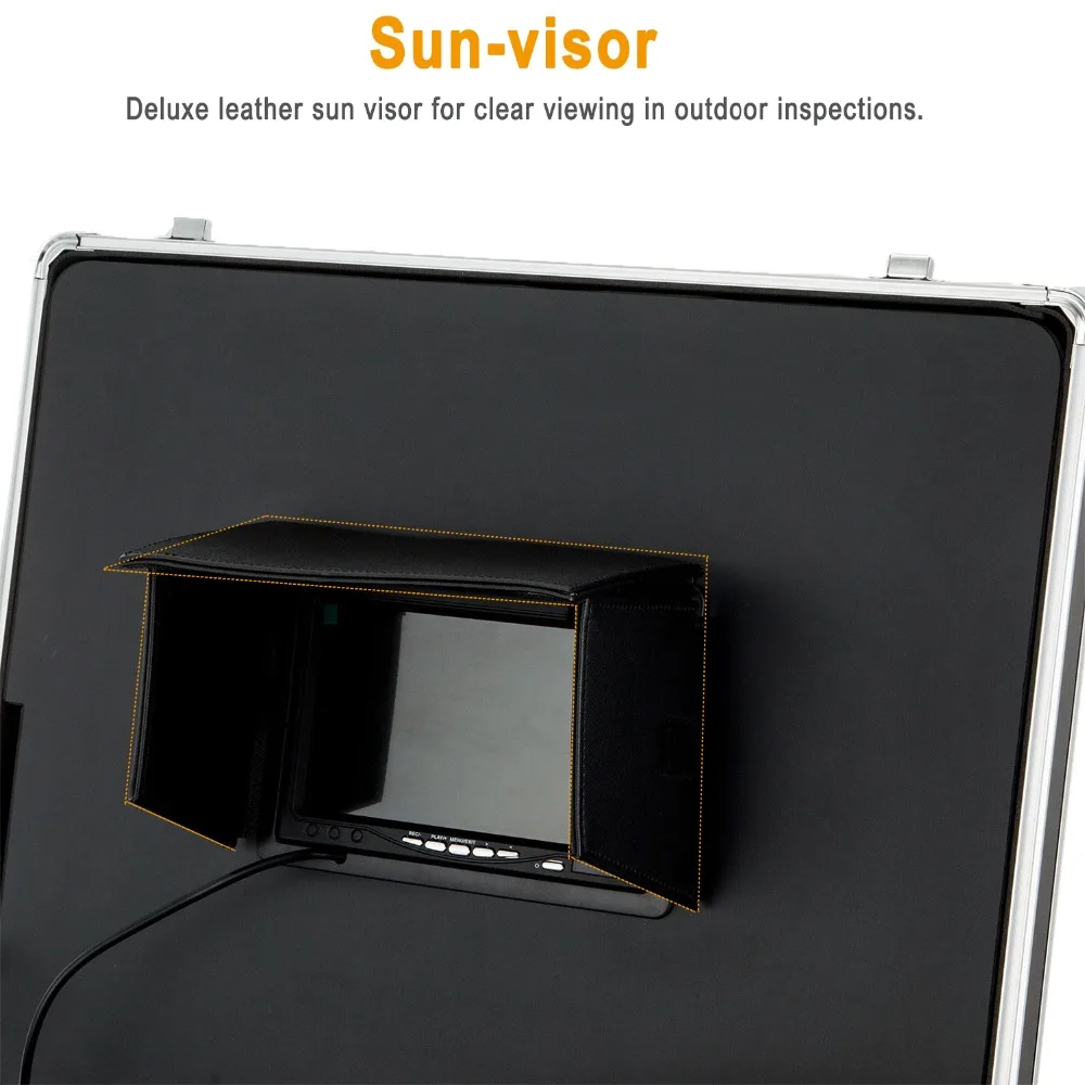 DVR/WiFi 20/30/50/100M Pipe Inspection Camera SYANSPAN 7"/9" Monitor HD 1000TVL Waterproof IP68 Drain Sewer Industrial Endoscope