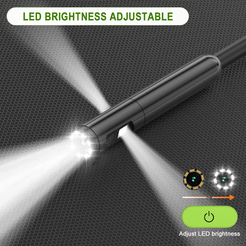 Industrial Endoscope 4.3'' IPS Screen Autofocus Camera HD1080P Single Dual Triple Lens USB Probe Car Inspection Borescope LEDs
