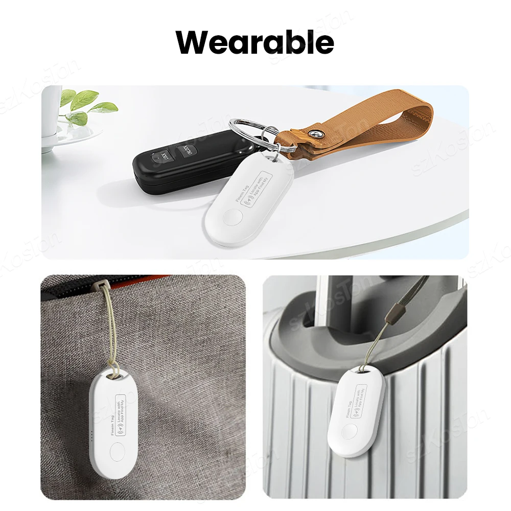 Smart Tag Global Locator Mini GPS Tracker Works with iOS Find My APP Anti-lost Finder Locator for Keys Wallet Car Luggage