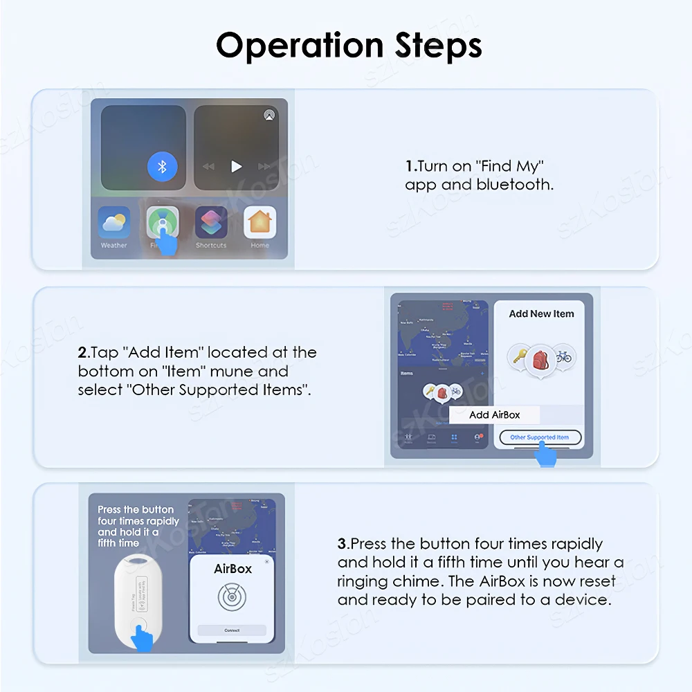 Smart Tag Global Locator Mini GPS Tracker Works with iOS Find My APP Anti-lost Finder Locator for Keys Wallet Car Luggage