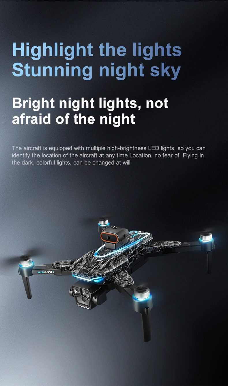 OnePlus D13 GPS Drone 8K Triple-Camera HD Optical Flow Intelligent Obstacle Avoidance Brushless Screen Remote Control Drone