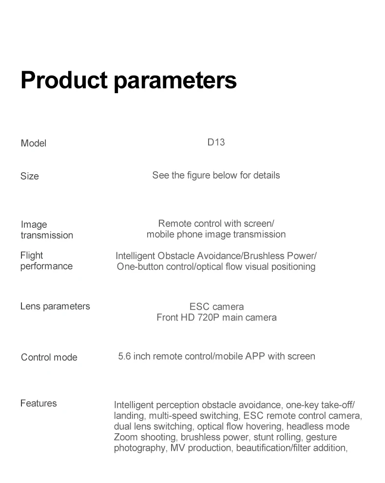 OnePlus D13 GPS Drone 8K Triple-Camera HD Optical Flow Intelligent Obstacle Avoidance Brushless Screen Remote Control Drone