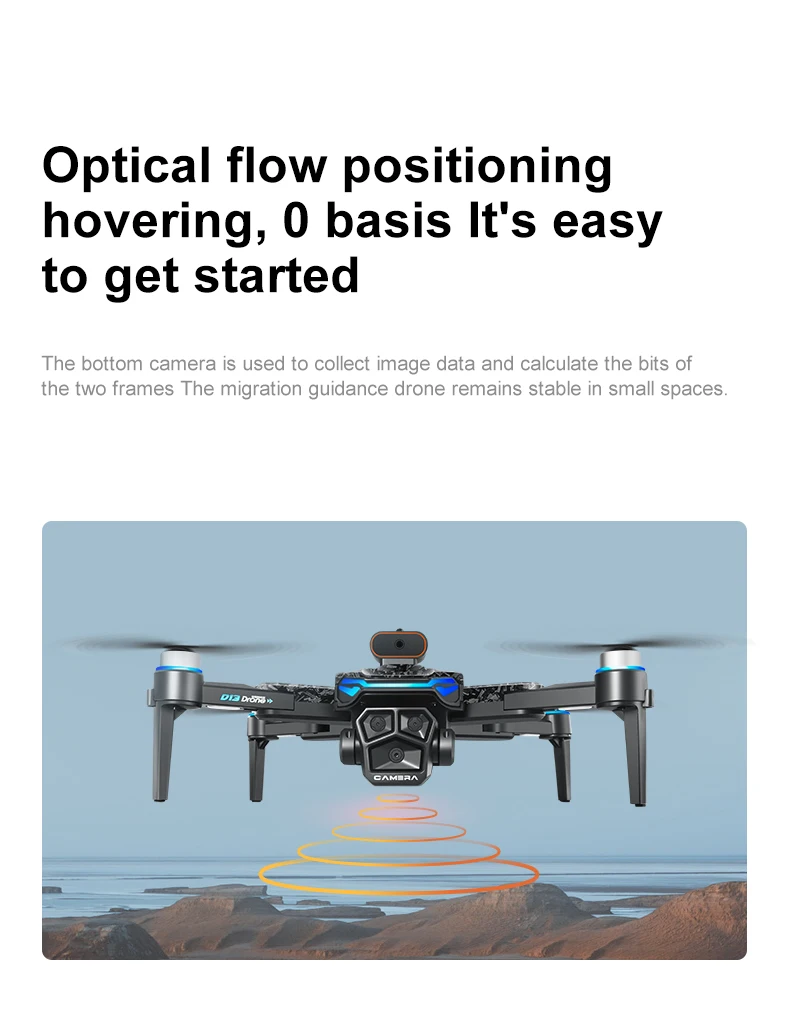 OnePlus D13 GPS Drone 8K Triple-Camera HD Optical Flow Intelligent Obstacle Avoidance Brushless Screen Remote Control Drone