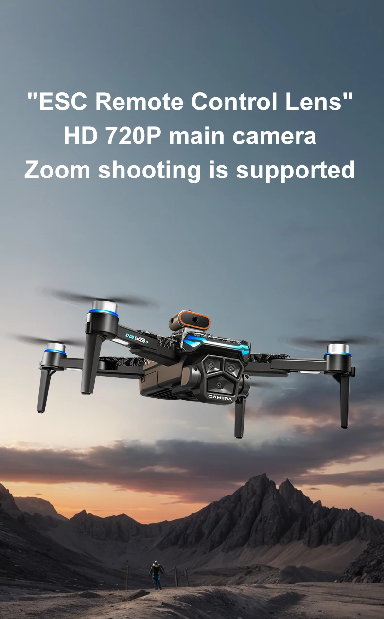 OnePlus D13 GPS Drone 8K Triple-Camera HD Optical Flow Intelligent Obstacle Avoidance Brushless Screen Remote Control Drone