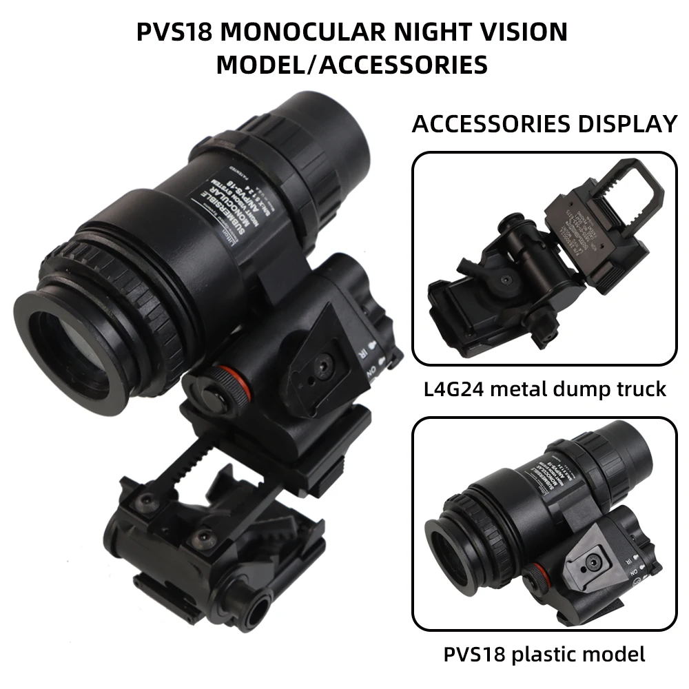 PVS-18 1:1 Scale Night Vision Goggle Replica - One-Piece Proportional Simulation Model for Collectors & Enthusiasts