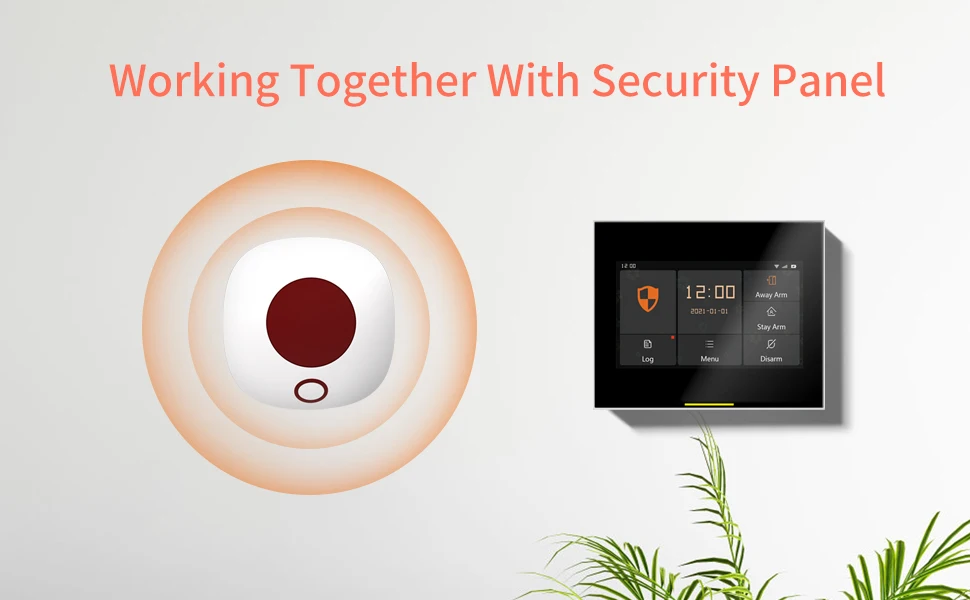 Staniot Indoor Wireless Siren 433Mhz Burglar Home Security Alarm System Waterproof Flash Strobe High Decibel Loudspeaker