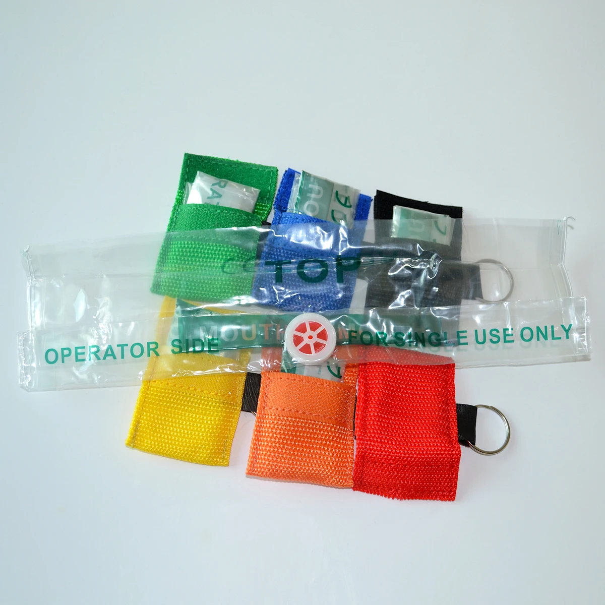 Keychain First Aid Emergency Face Shield CPR Mask Professional Outdoor Rescue Health Care Tools Jetting Resuscitator Mask