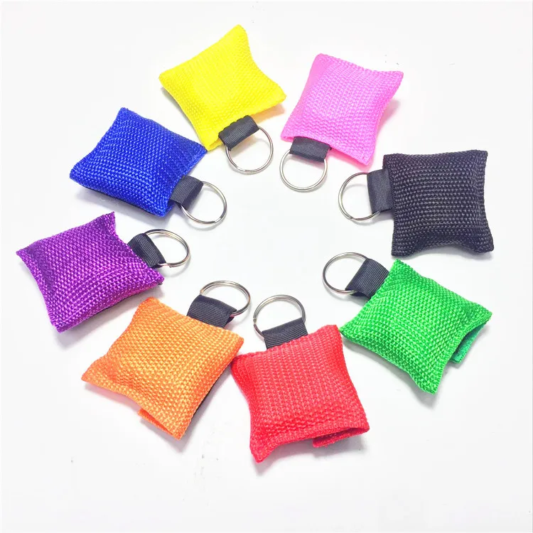 Keychain First Aid Emergency Face Shield CPR Mask Professional Outdoor Rescue Health Care Tools Jetting Resuscitator Mask