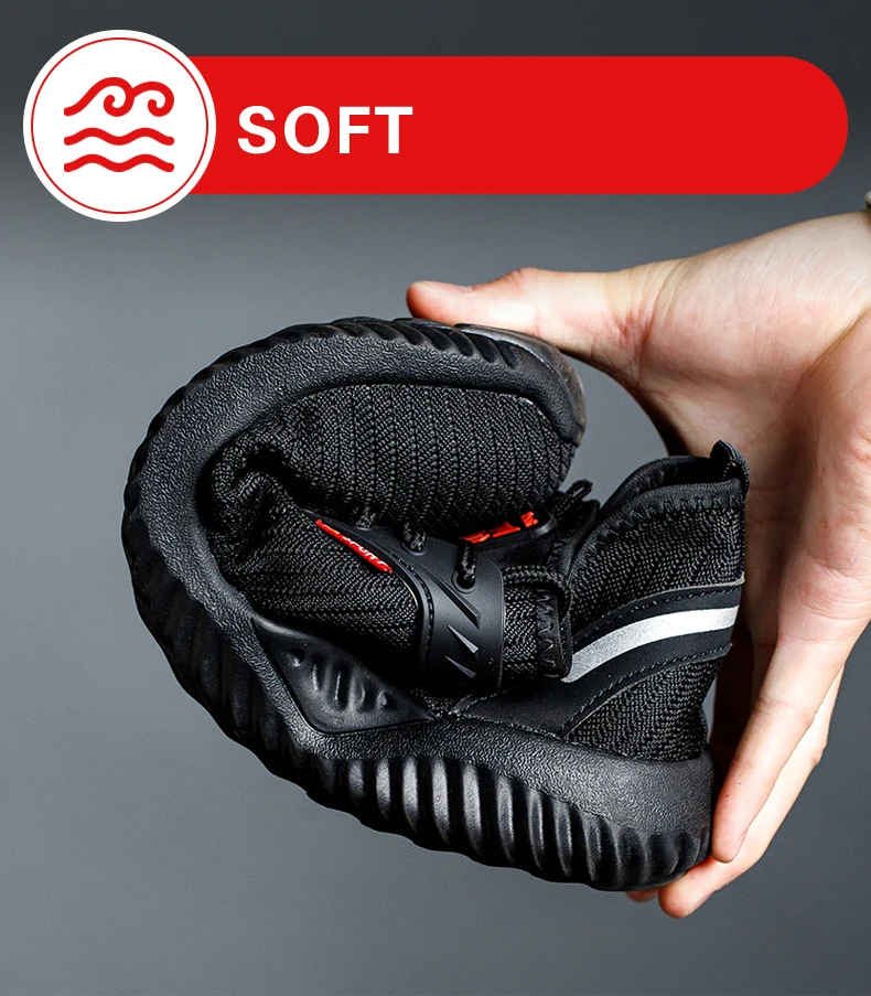 Safety Shoes Men With Steel Toe Cap Anti-smash Men Work Shoes Sneakers Light Puncture-Proof Indestructible Shoes Tactical Boots