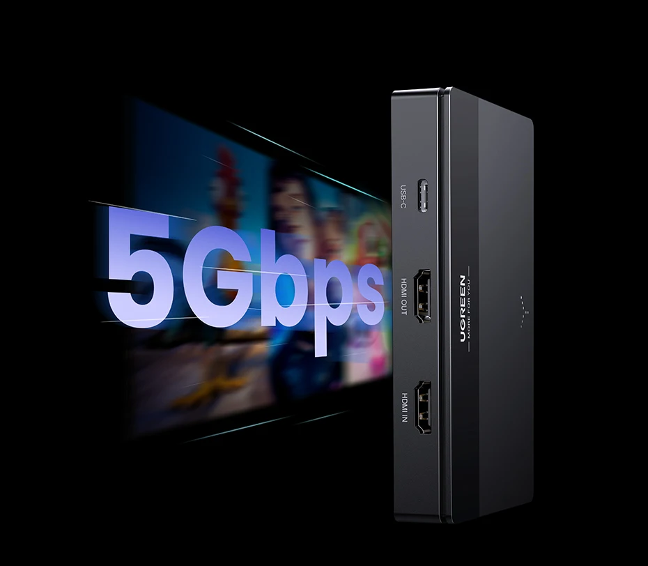 UGREEN HDMI 4K60Hz Video Capture Card HDMI to USB/Type-C Video Grabber Box for Computer Camera Live Stream Record Meeting