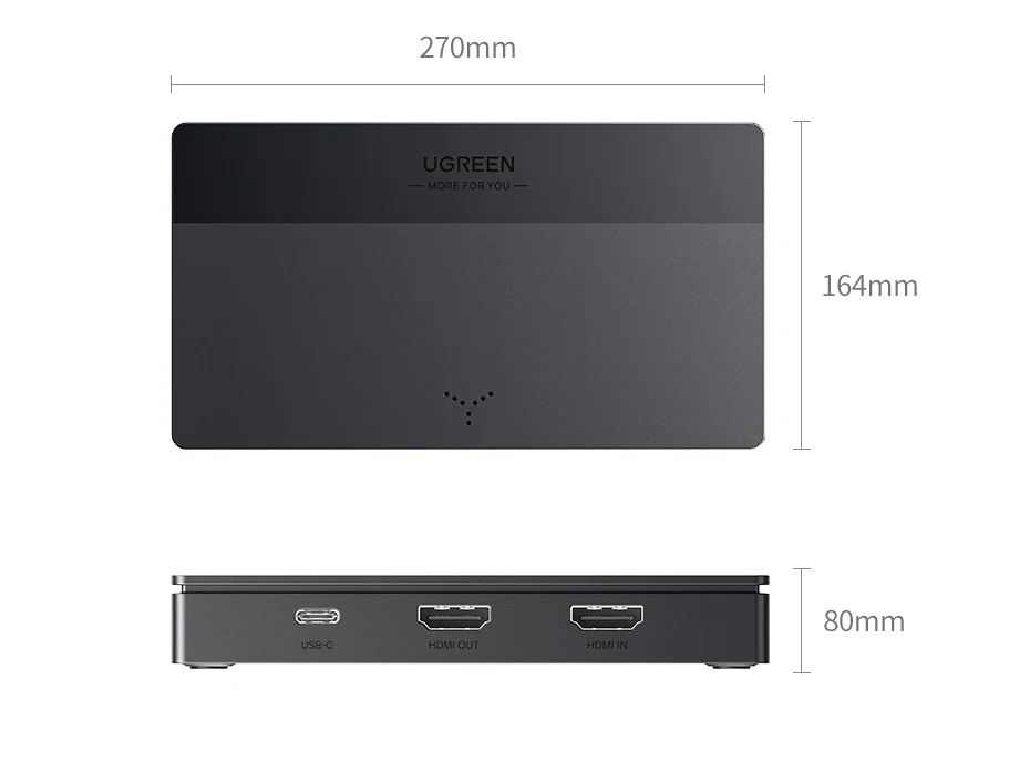 UGREEN HDMI 4K60Hz Video Capture Card HDMI to USB/Type-C Video Grabber Box for Computer Camera Live Stream Record Meeting