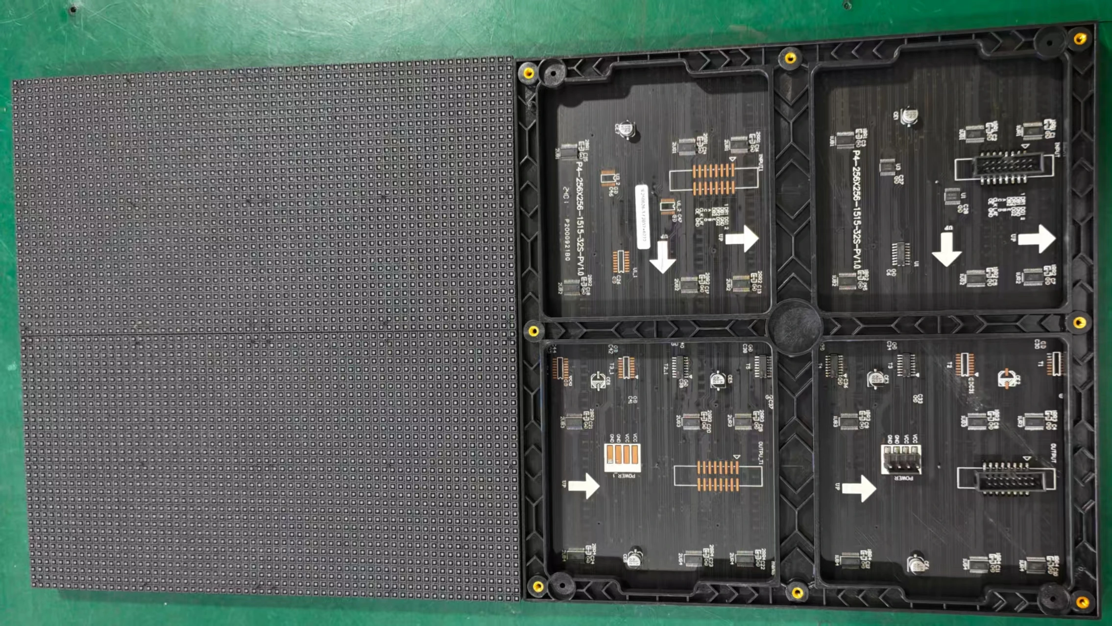 P4 LED Screen Panel Module 256×256mm 64*64 Pixels 1/32 Scan Indoor SMD Store Front Sign Full Color P4 LED Display Panel Module