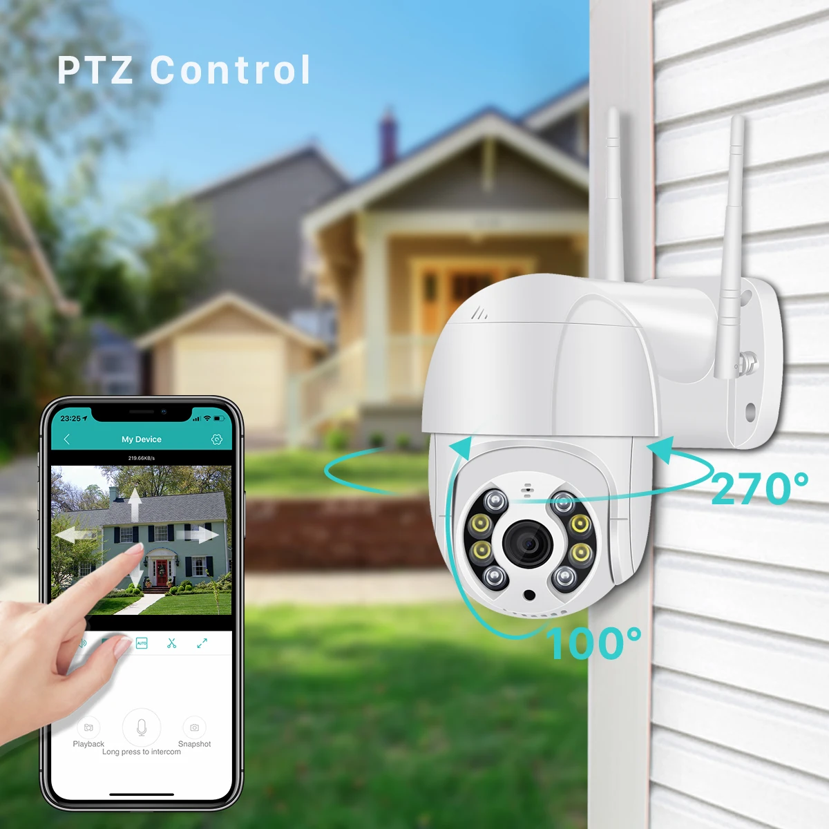 BESDER 4K 8MP 5MP Ultra HD PTZ WiFi IP Camera AI Human Detection 1080P UHD Audio IP Camera Auto Tracking P2P Video Surveillance