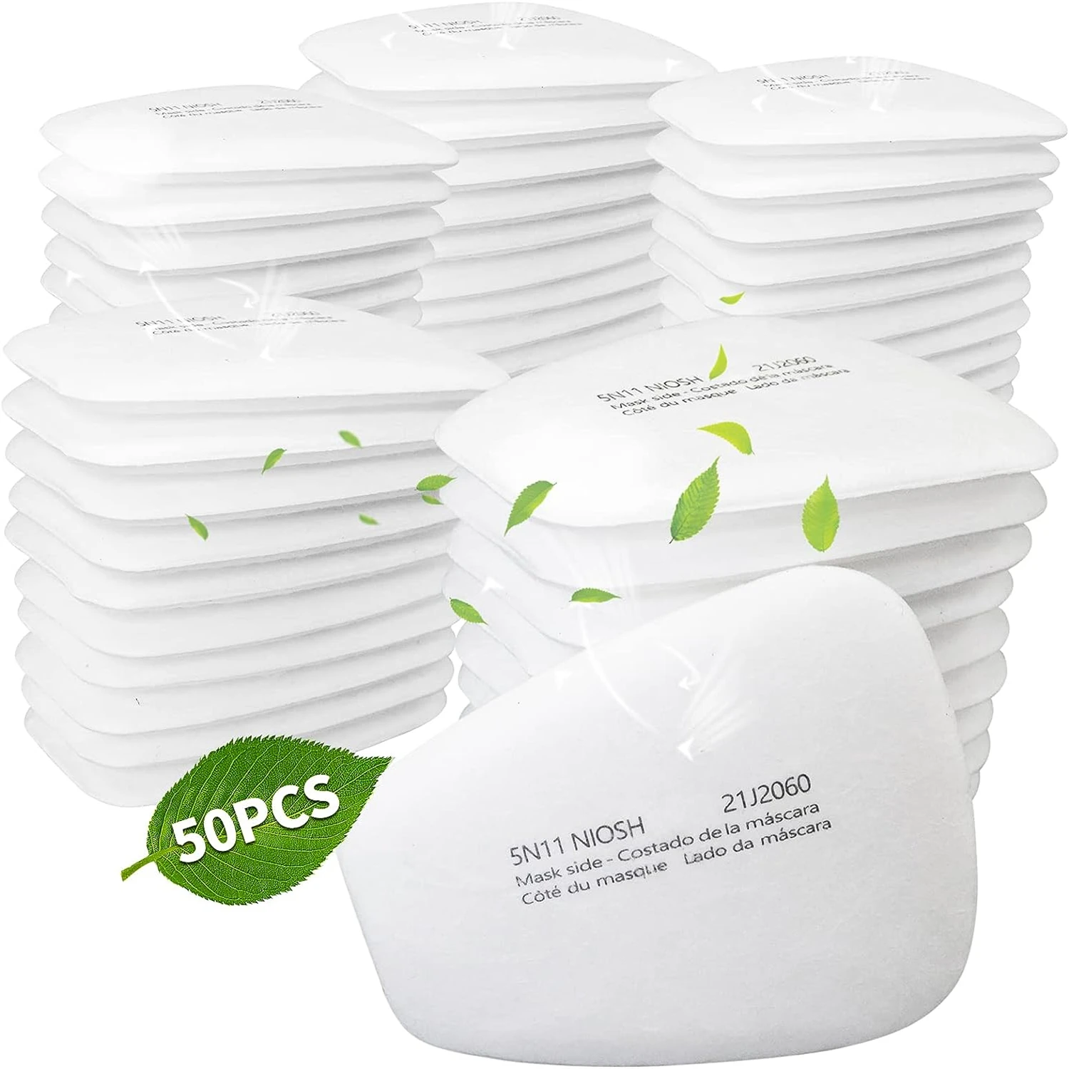 5N11 Dust Cotton Filter Paper Filters For 6001/6200/7502/6800 Series Chemical Spraying Painting Respirator Gas Mask Accessory