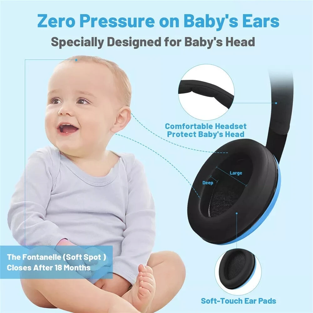 Baby Ears Protection Anti Noise Child Earmuff Children Sleep Ear Stretcher Headphones Sleeping Earplugs 1pc