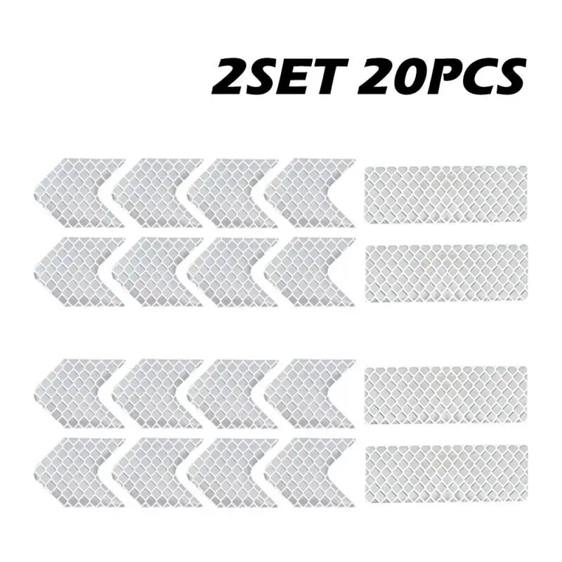 10~50Pcs Reflective Stickers Used for Safety Helmet Night Working Safe Driving Warning Motorcycle Helmet Car Reflection Sticker