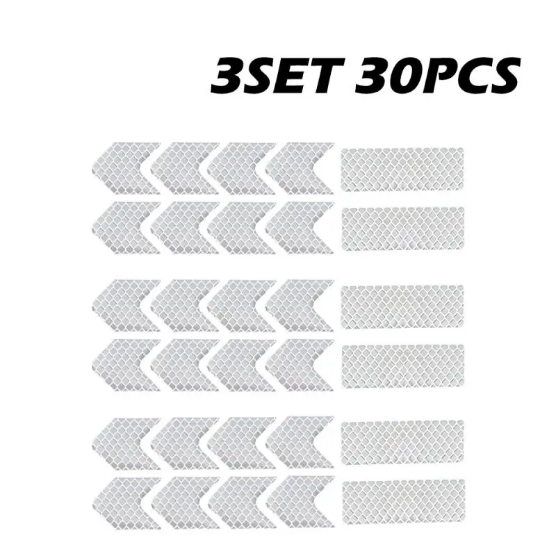 10~50Pcs Reflective Stickers Used for Safety Helmet Night Working Safe Driving Warning Motorcycle Helmet Car Reflection Sticker