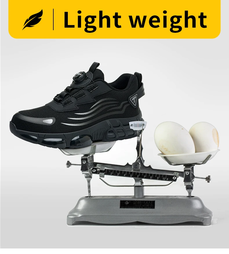 Botones Giratorios Zapatos De Seguridad Masculinos, Zapatos De Trabajo, Botas De Seguridad Anticoagulantes Tactical Boots