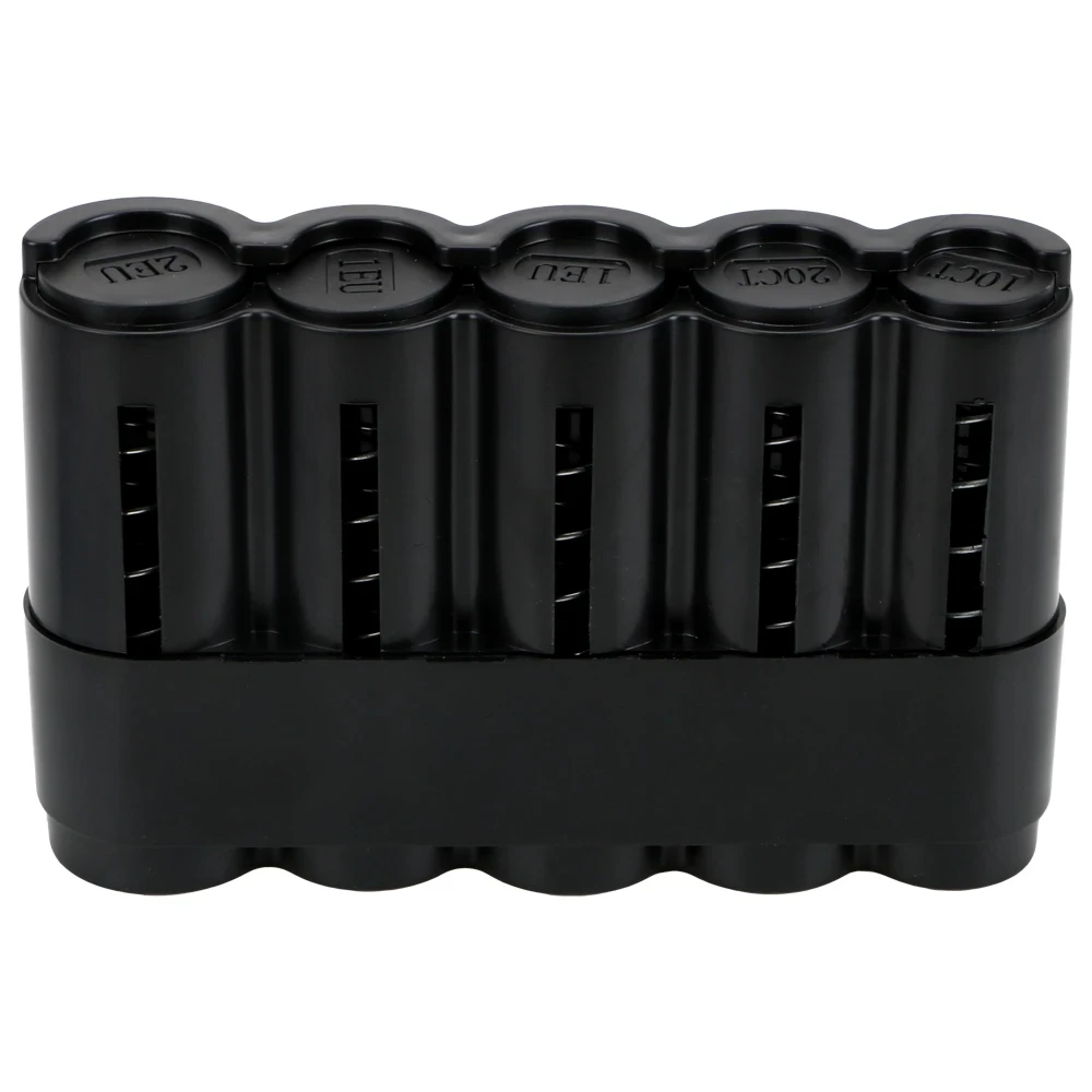 New Portable 5 Slots Euro Coin Holder Hidden Safe Coin Collector Dispenser Fanny Pack Cash Receipt Waist Wallet Waiter's Driver