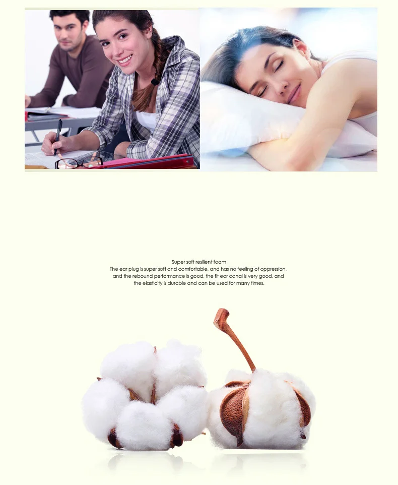 3M noise-canceling earplugs 312-1250 sound-isolating earplugs Sleeping Learning Factory noise-proof earplugs Hearing Protection.