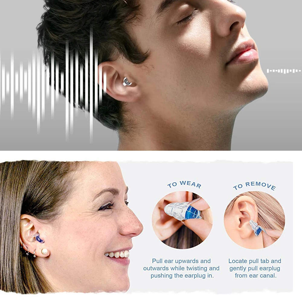 High Fidelity Concert Earplugs for Concerts Musicians,Earplugs for Noise Reduction,Ear Protection for Music Festivals