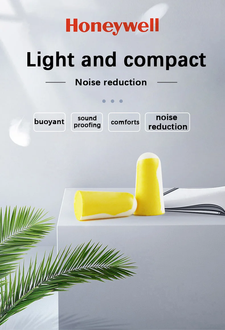 Honeywell 303S Anti-Noise Sleep Earplugs Small Industrial Noise Reduction SNR=32dB Noise-Isolating Earplugs Soft Noise Reduction