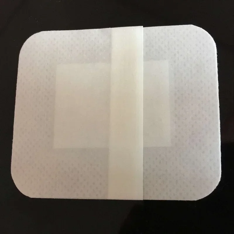 10pcs 6*10cm Non-woven Medical Adhesive Hemostasis Plaster Wounds Dressing Band Aid Bandage Sterilization Wound First Aid Tool