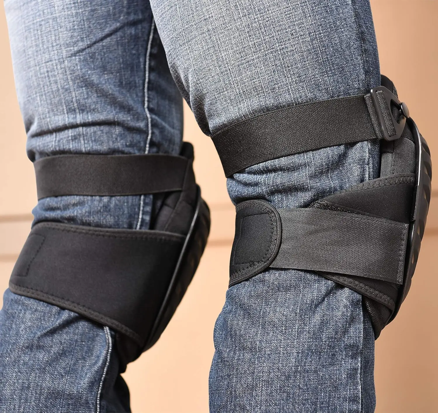 Professional Knee Pads for Work Heavy Duty Foam Padding Kneepads for Construction, Gardening, Flooring