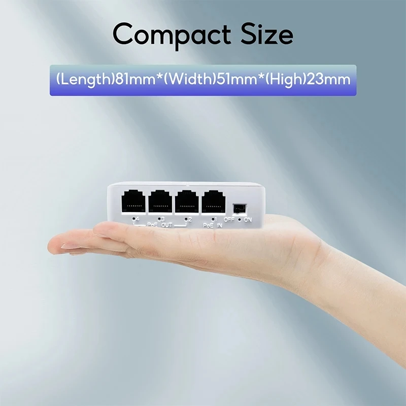 TelDaykemei 4 Port PoE Extender PoE Repeater for IP Port Transmission Extender for PoE Switch NVR IP Camera