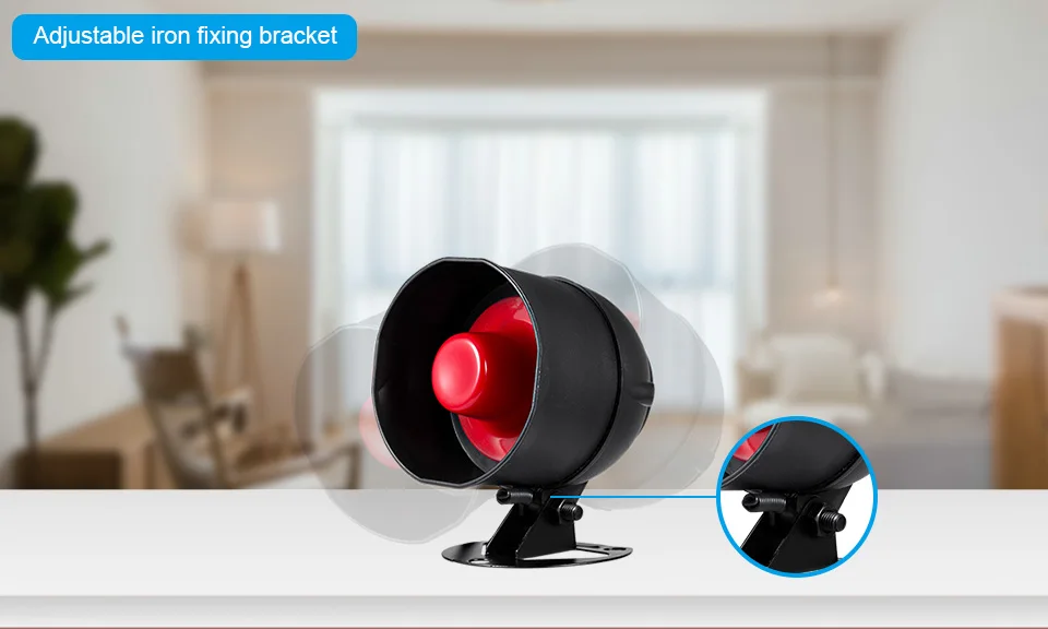 KERUI Tuya Smart WIFI Security Alarm System Kit 110dB Wireless Loud Indoor/Outdoor Siren Horn Home Burglar Motion Door Sensor