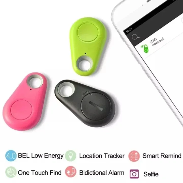 Mini Mobile Bluetooth 5.0 Tracker Anti-Lost Device Round Anti-Lost Device Pet Kids Bag Wallet Tracking Smart Finder Locator 