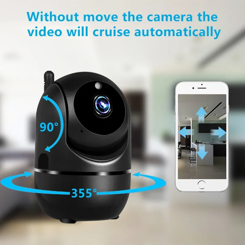 IP Camera Wifi YCC365 Plus Smart Home 1620P HD Surveillance Camera Auto Tracking Night Vision Wireless Indoor Security Camera
